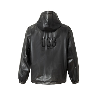033 Black Windbreaker Jacket Hominus Denim