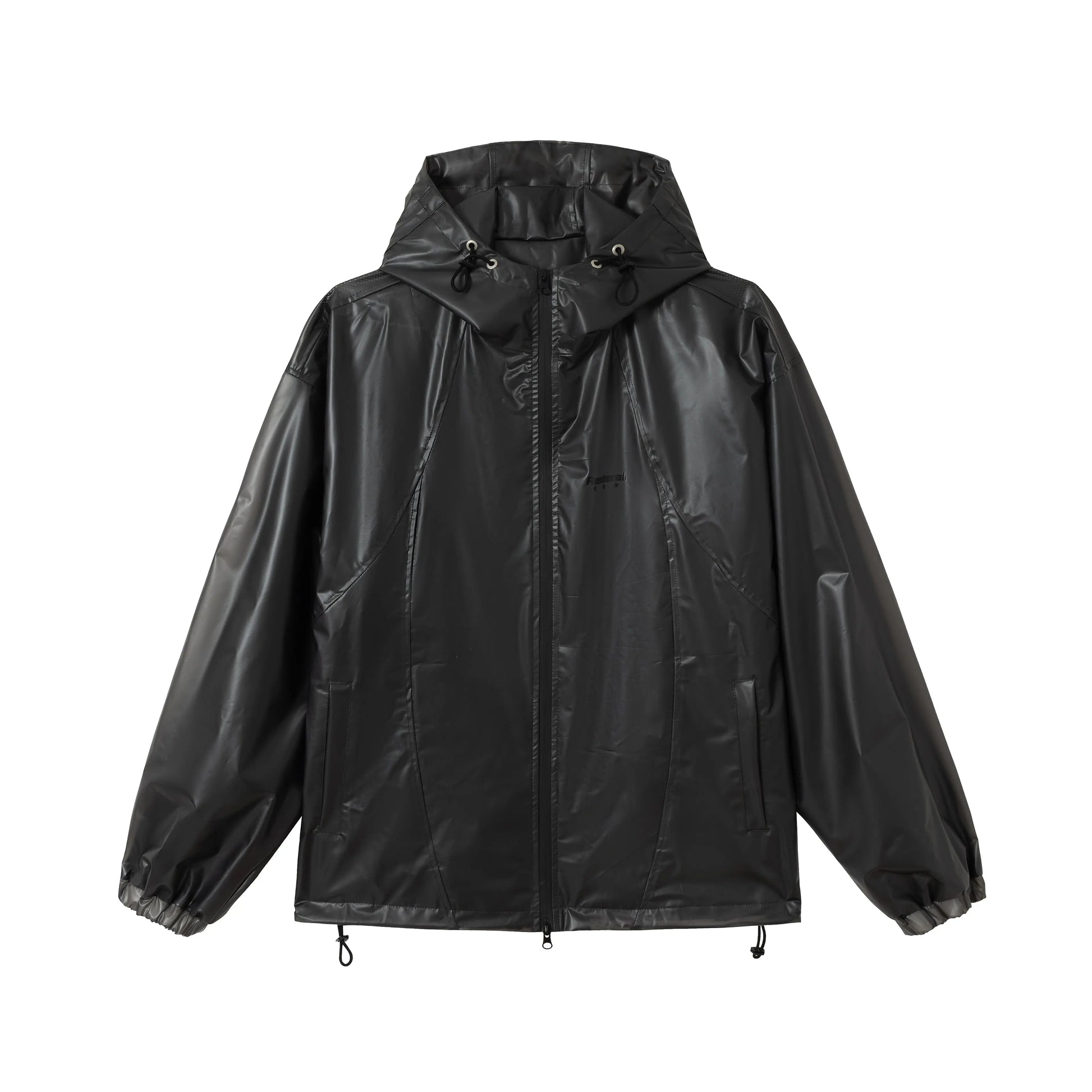 033 Black Windbreaker Jacket Hominus Denim