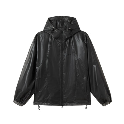 033 Black Windbreaker Jacket Hominus Denim