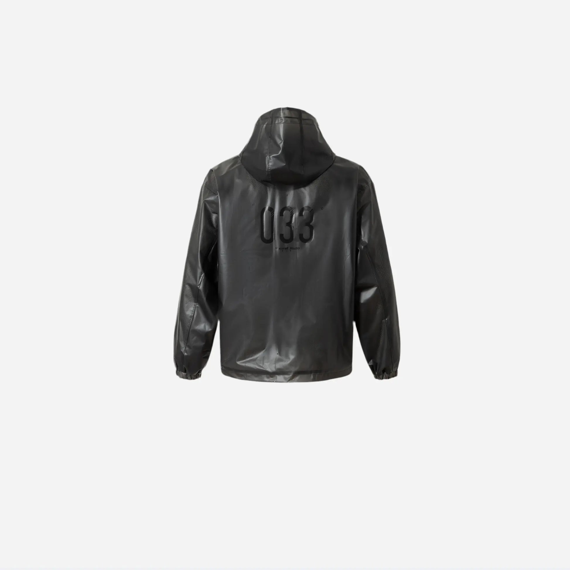 033 Black Windbreaker Jacket Hominus Denim