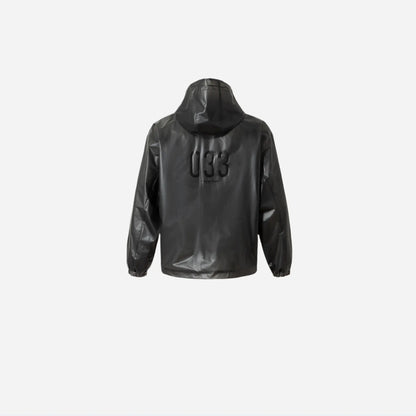 033 Black Windbreaker Jacket Hominus Denim