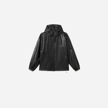 033 Black Windbreaker Jacket Hominus Denim