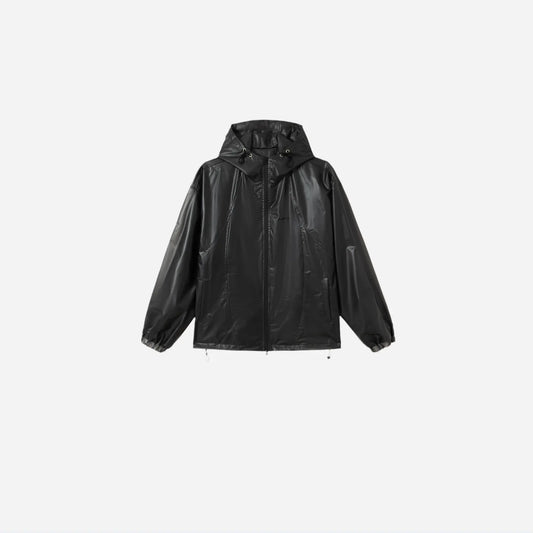 033 Black Windbreaker Jacket Hominus Denim
