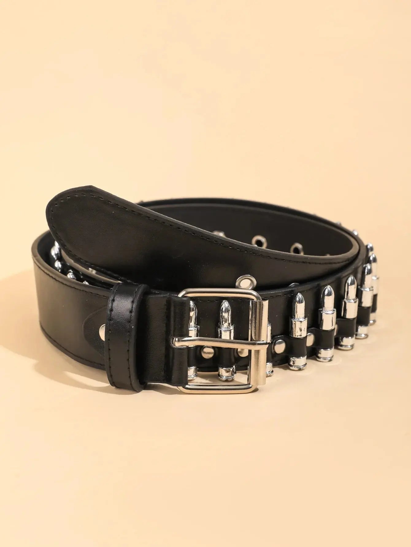 2024 New Square Bead Rivet Belt Metal Pyramid Belts Men and Women Punk Hardware Jeans Belt Y2K  Designer Belt Women's Belts Hominus Denim