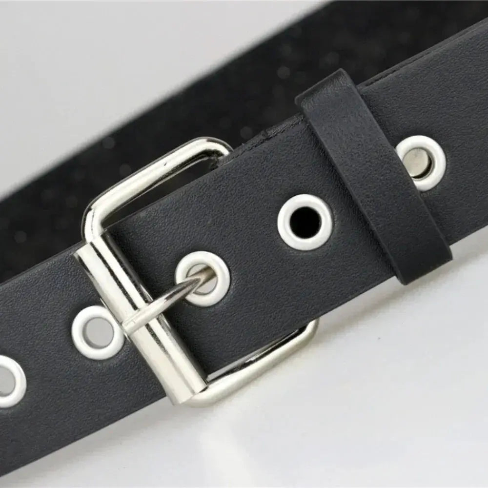 2024 New Square Bead Rivet Belt Metal Pyramid Belts Men and Women Punk Hardware Jeans Belt Y2K  Designer Belt Women's Belts Hominus Denim