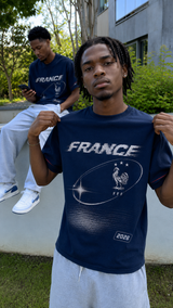 France 2026 Oversized Graphic Tee – Vintage Y2K Football Shirt Archived Memories