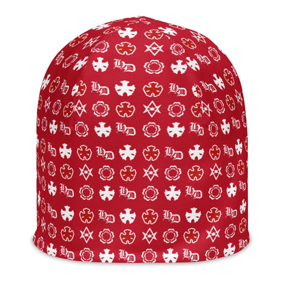 All-Over Print Beanie Hominus Denim