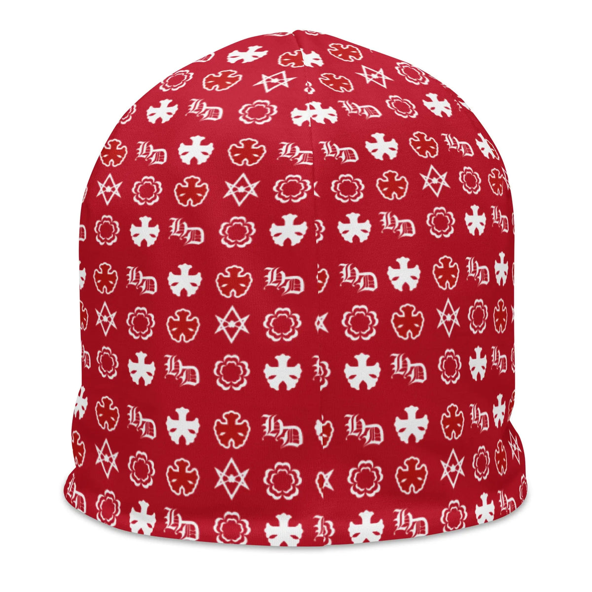 All-Over Print Beanie Hominus Denim
