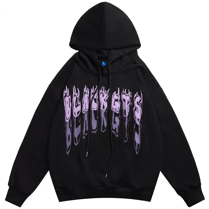 Aura Graphic Letter Printed Hoodie