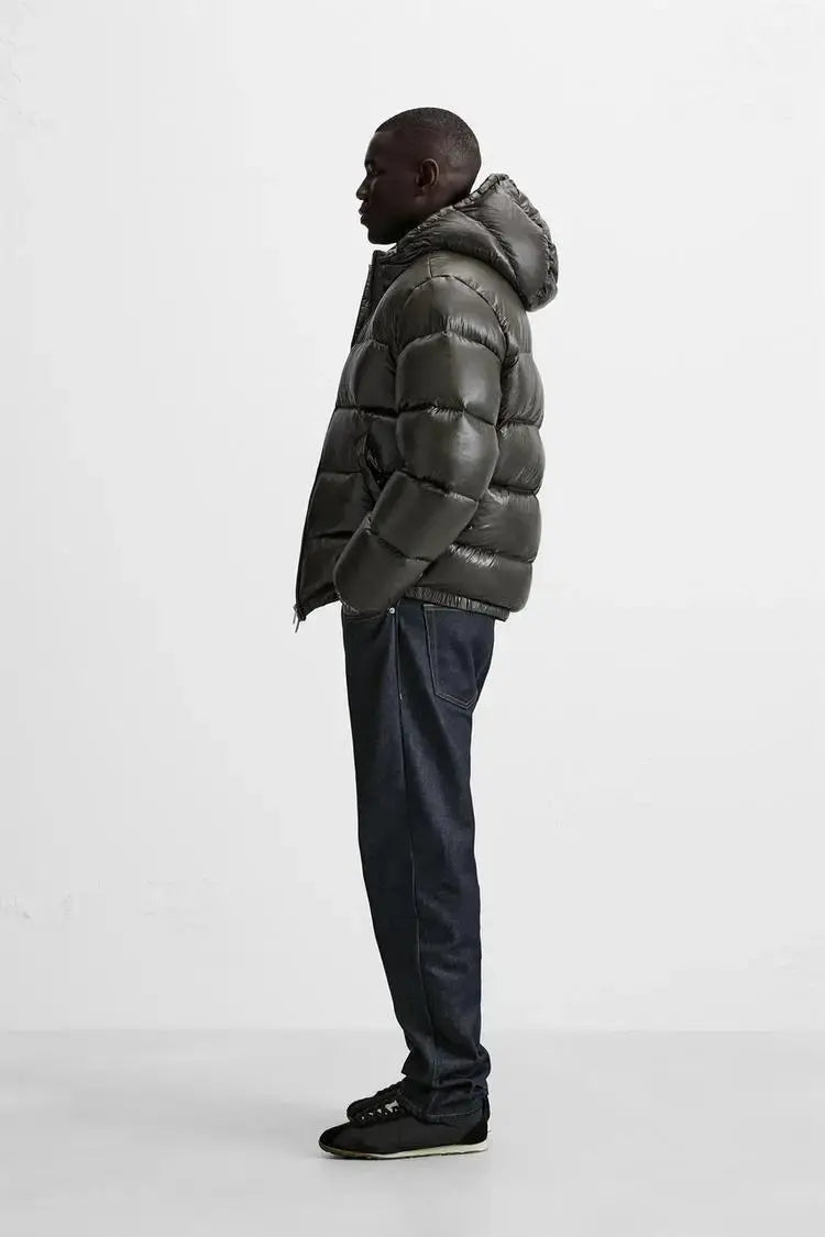 Autumn and winter hooded cotton clothes cross-border casual padded jacket jacket Hominus Denim