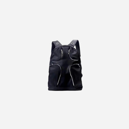 Backpack Unisex Nylon High-Capacity Fashion Hollow Out Strap Fashion Street Style High-Capacity Backpack Hominus Denim