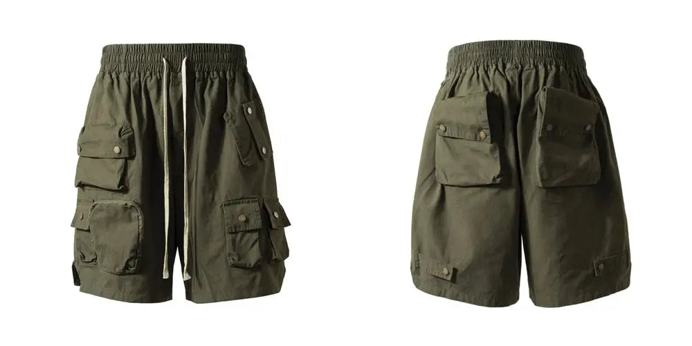 Baggy Oversized Multi Pockets Short - Hominus Denim