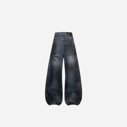 Baggy Ripped Graffiti Printed Denim Jean Hominus Denim