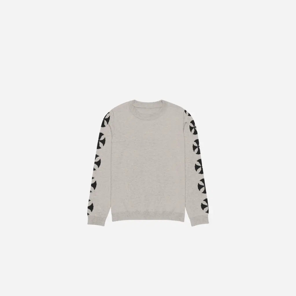 Beige Vintage Cross Pattern Knit Hominus Denim