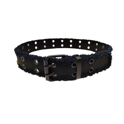 Black Gothic Plush Lace Belt Hominus Denim