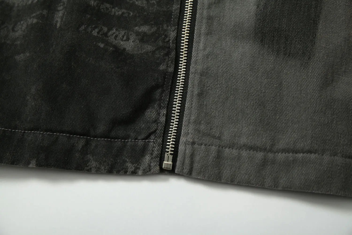 Black Gothic Ripped Workwear Jacket Hominus Denim