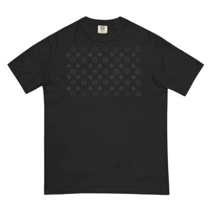 Black Hominus Logo Pattern Dyed Tee Hominus Denim
