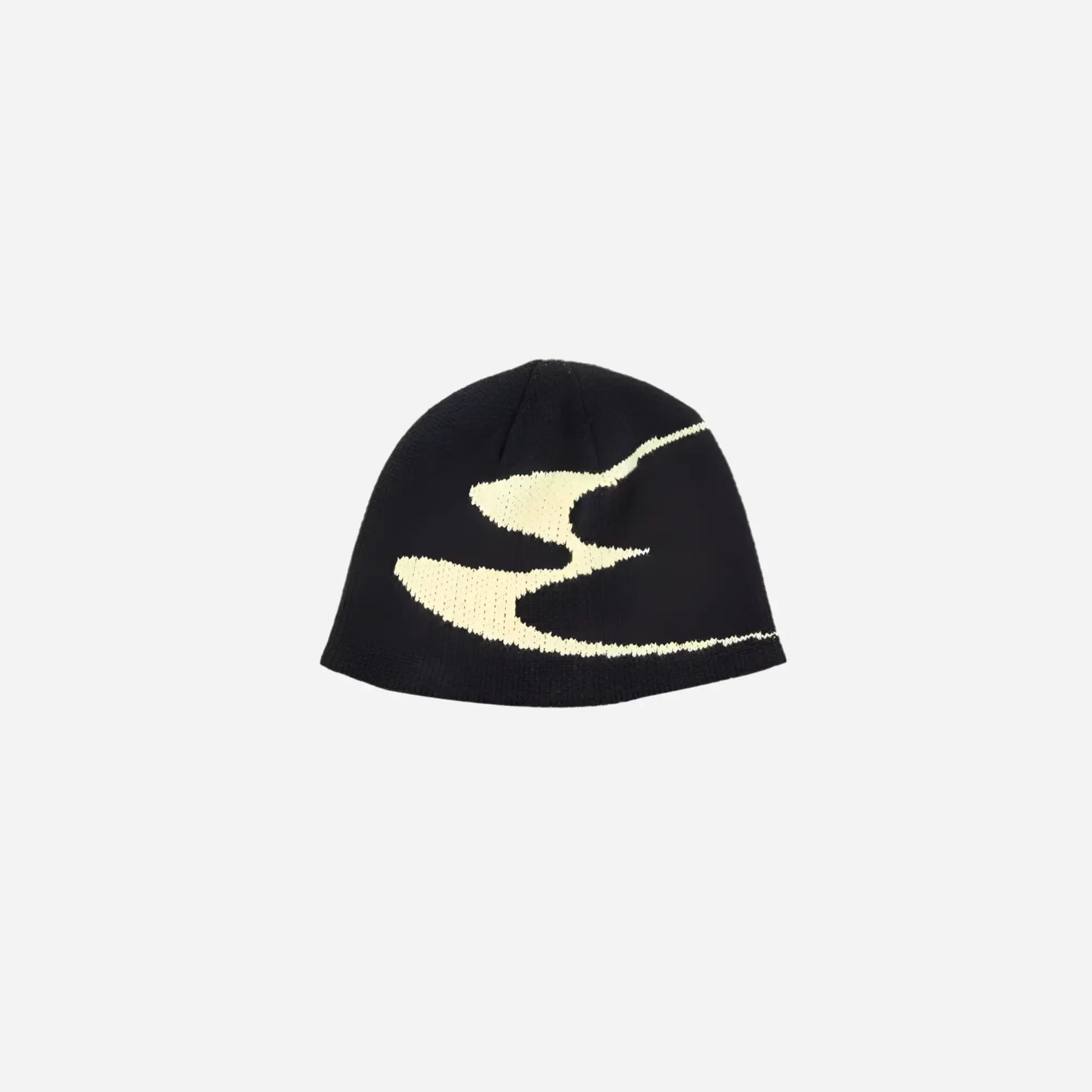 Black Knitted Y2k Vintage Streetwear Beanie Hominus Denim