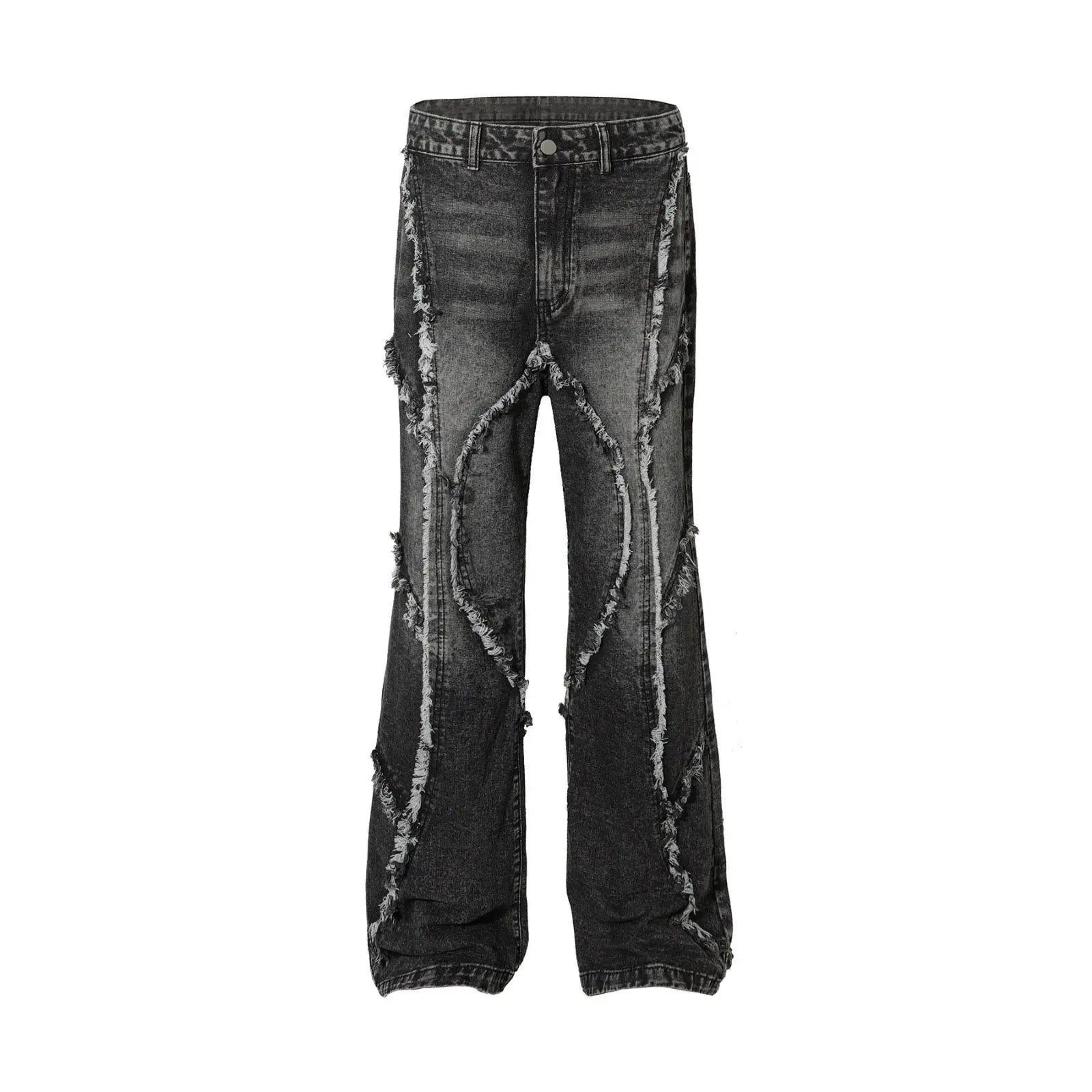 Black Oversized Gothic Distressed Denim Jean Hominus Denim