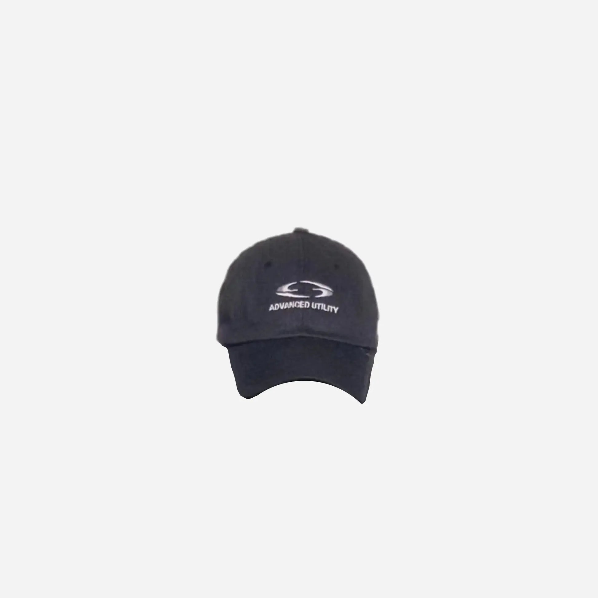 Black Vintage Embroidered Logo Cap Hominus Denim