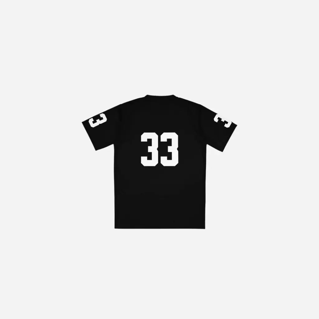 Black Vintage Jersey Sports Tee Hominus Denim