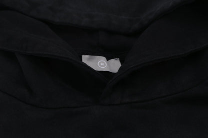 Black Y2K Vintage Logo Star Hoodie Hominus Denim