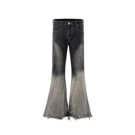 Black&Grey Gradient Flare Jean