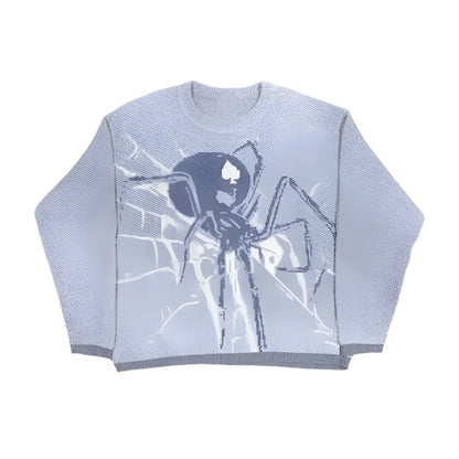 Blue Y2K Spider Knit Hominus Denim