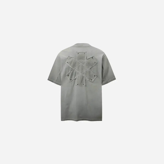 Broken Patchwork Vintage Men Tshirts Streetwear Harajuku Hip Hop Oversized T-shirt Summer Oversizd T Shirt Tee Tops Hominus Denim