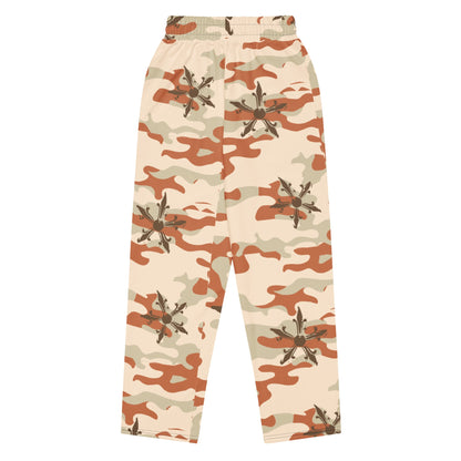 Camo Gothic Logo Pattern Baggy Sweatpant