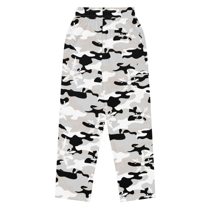 Camo Gothic Logo Pattern Baggy Sweatpant