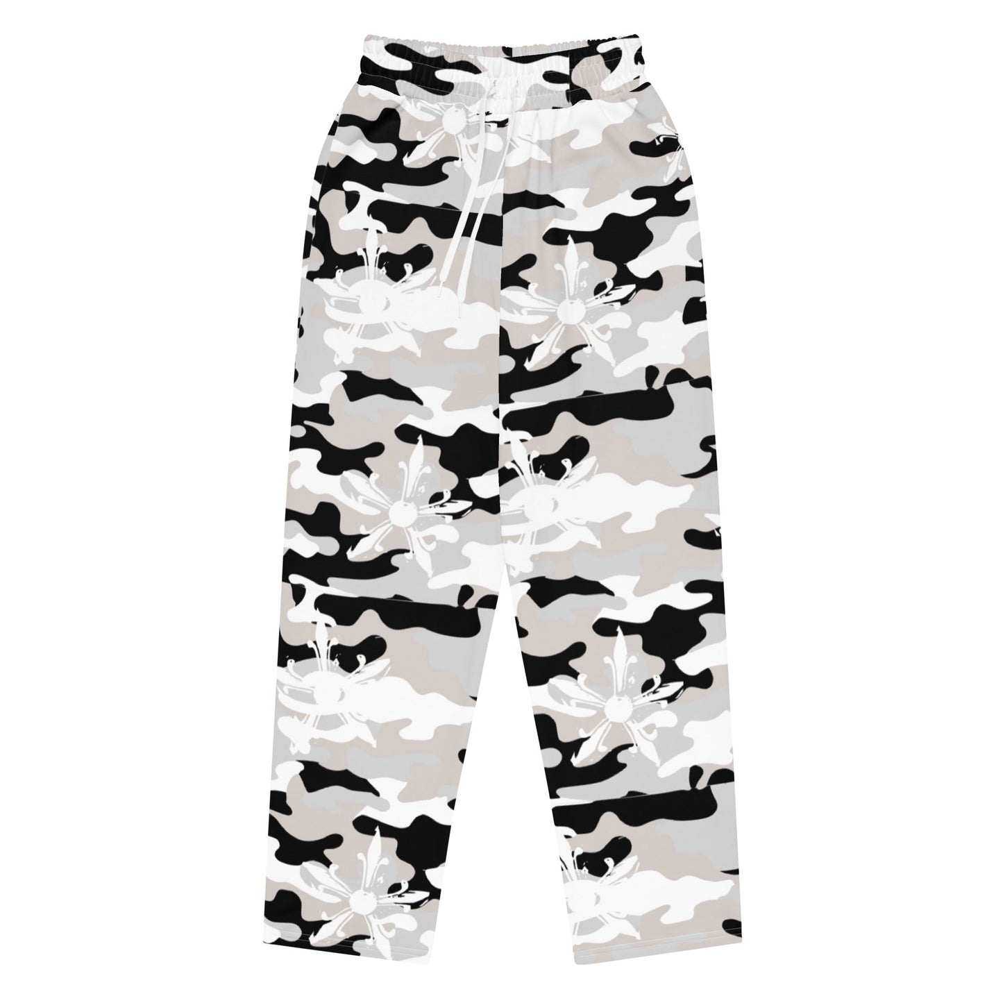 Camo Gothic Logo Pattern Baggy Sweatpant