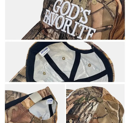 Camouflage Embroidered Baseball Cap Hominus Denim