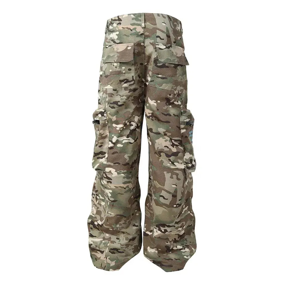 Camouflage Multi-pocket Cargo Pants Japanese Streetwear Tactical Pants Hominus Denim