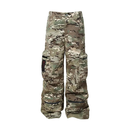 Camouflage Multi-pocket Cargo Pants Japanese Streetwear Tactical Pants Hominus Denim