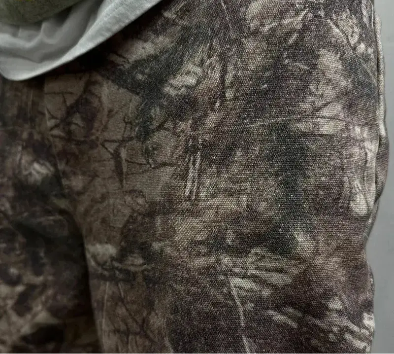 Camouflage Washed Vintage Loose Sweatpant Hominus Denim