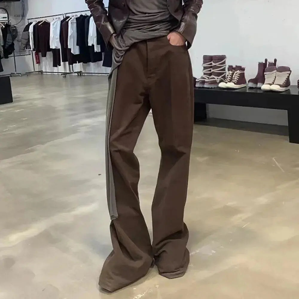 Casual Brown Flare Jean