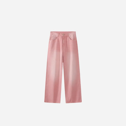 Casual Essential Straight Washed Wide Legs Pant Hominus Denim
