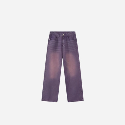 Casual Essential Straight Washed Wide Legs Pant Hominus Denim