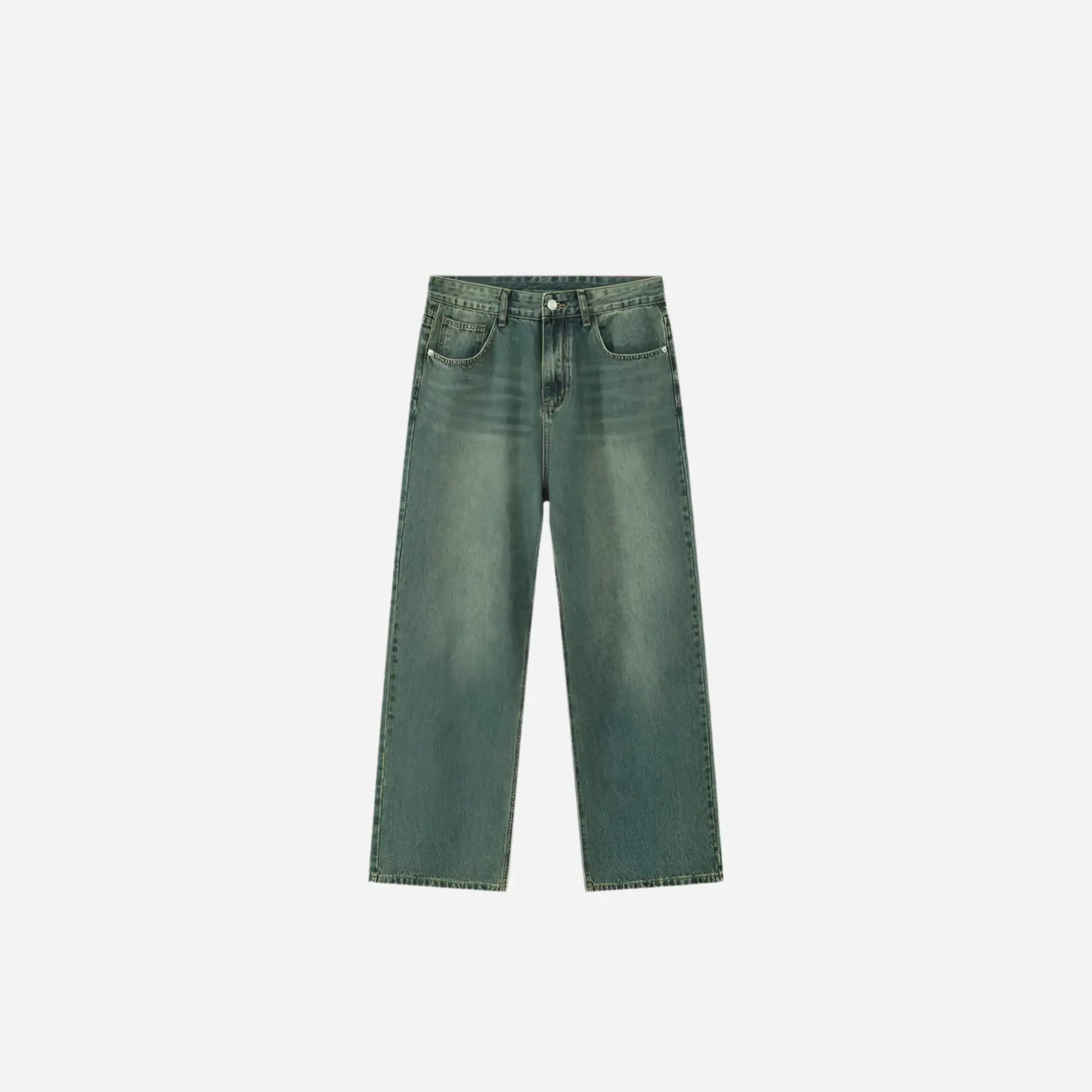 Casual Essential Straight Washed Wide Legs Pant Hominus Denim
