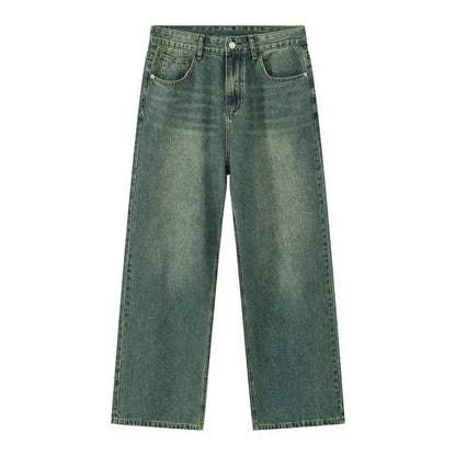Casual Essential Straight Washed Wide Legs Pant