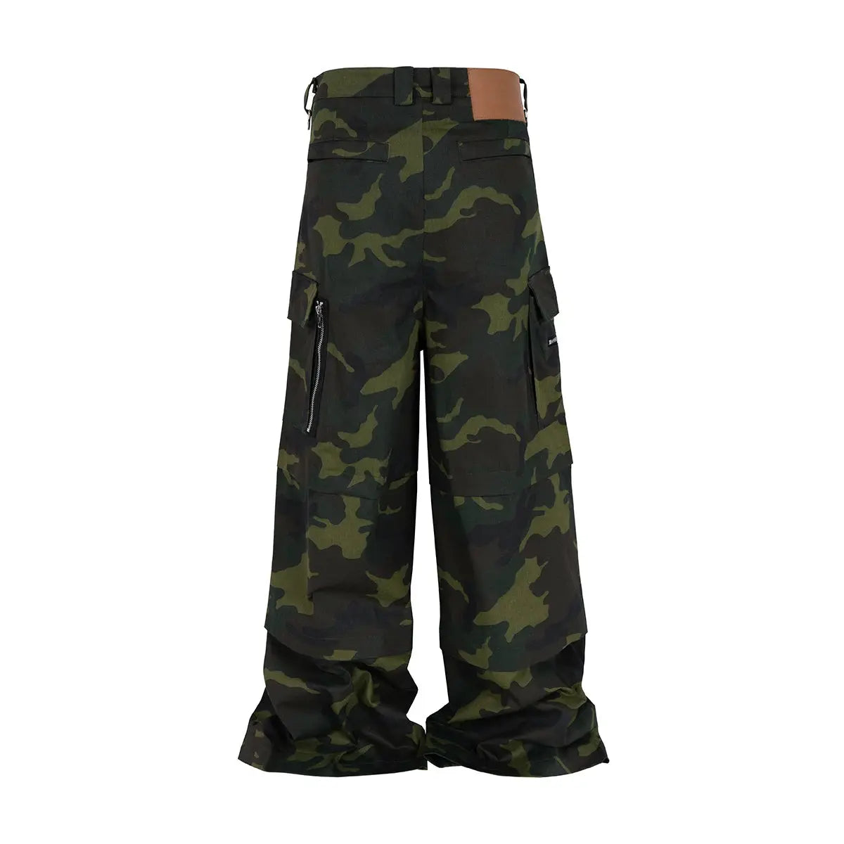 Color Match Multi-pockets Camouflage Cargo Pants for Men and Women Streetwear Patchwork Baggy Overalls Wide Leg Loose Trousers Hominus Denim