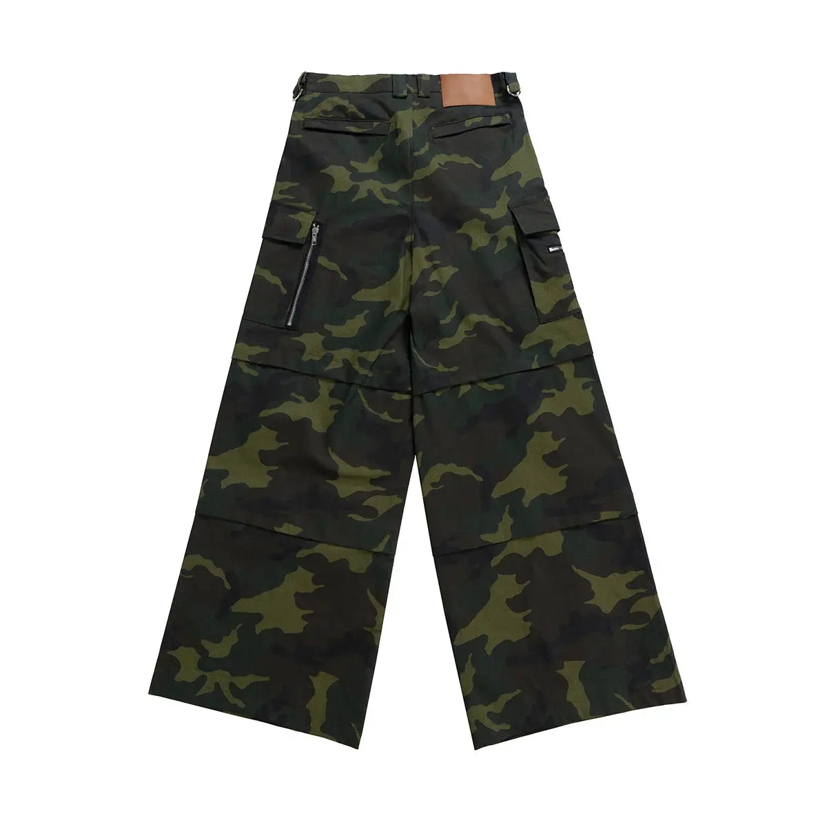 Color Match Multi-pockets Camouflage Cargo Pants for Men and Women Streetwear Patchwork Baggy Overalls Wide Leg Loose Trousers Hominus Denim