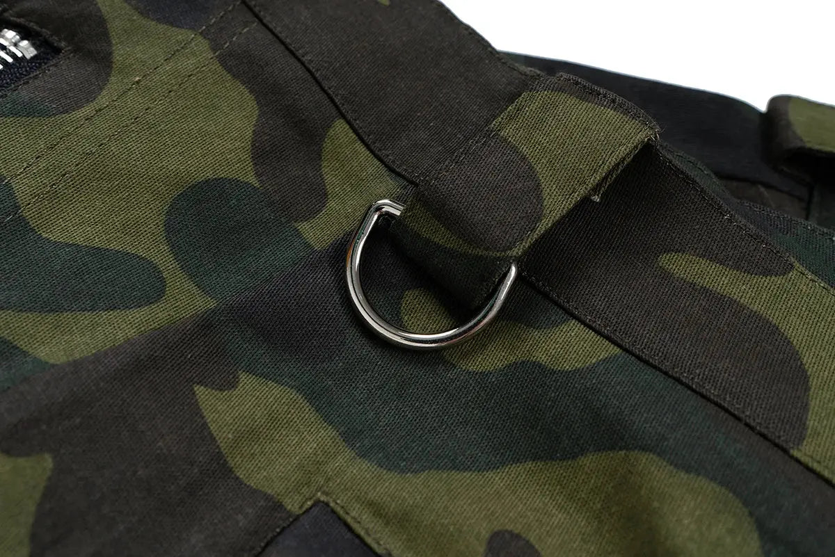 Color Match Multi-pockets Camouflage Cargo Pants for Men and Women Streetwear Patchwork Baggy Overalls Wide Leg Loose Trousers Hominus Denim