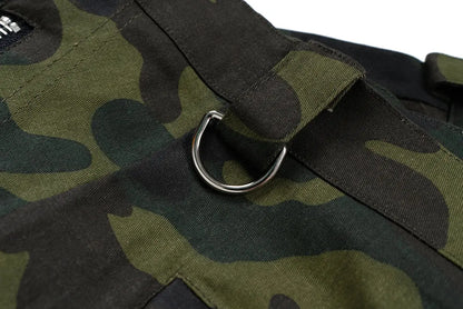 Color Match Multi-pockets Camouflage Cargo Pants for Men and Women Streetwear Patchwork Baggy Overalls Wide Leg Loose Trousers Hominus Denim