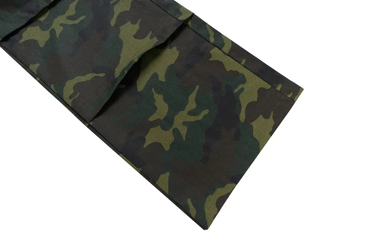 Color Match Multi-pockets Camouflage Cargo Pants for Men and Women Streetwear Patchwork Baggy Overalls Wide Leg Loose Trousers Hominus Denim
