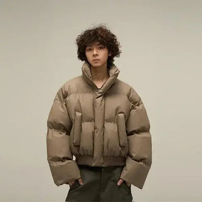 Cropped Padded Puffer Jacket