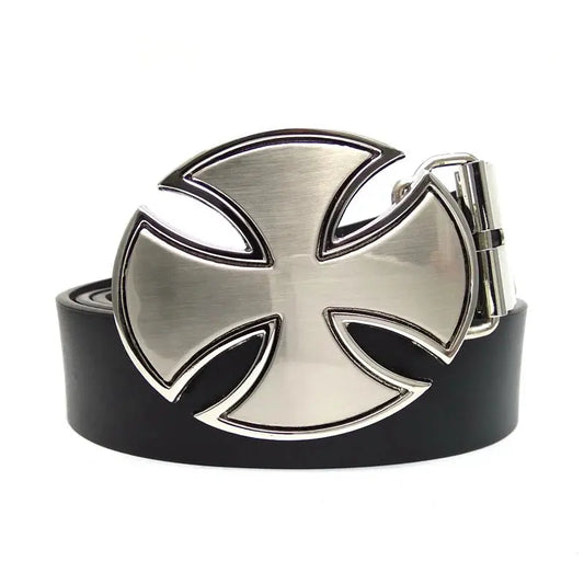 Cross Metal Buckle Belt