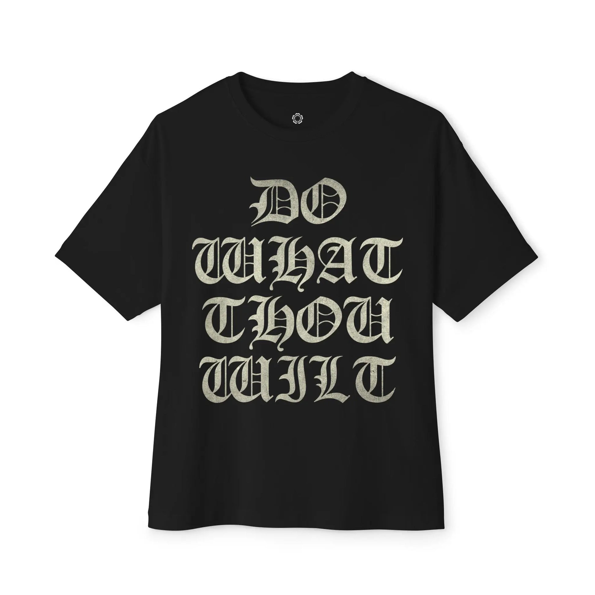 DWTW Gothic Letters Printed Tee Printify