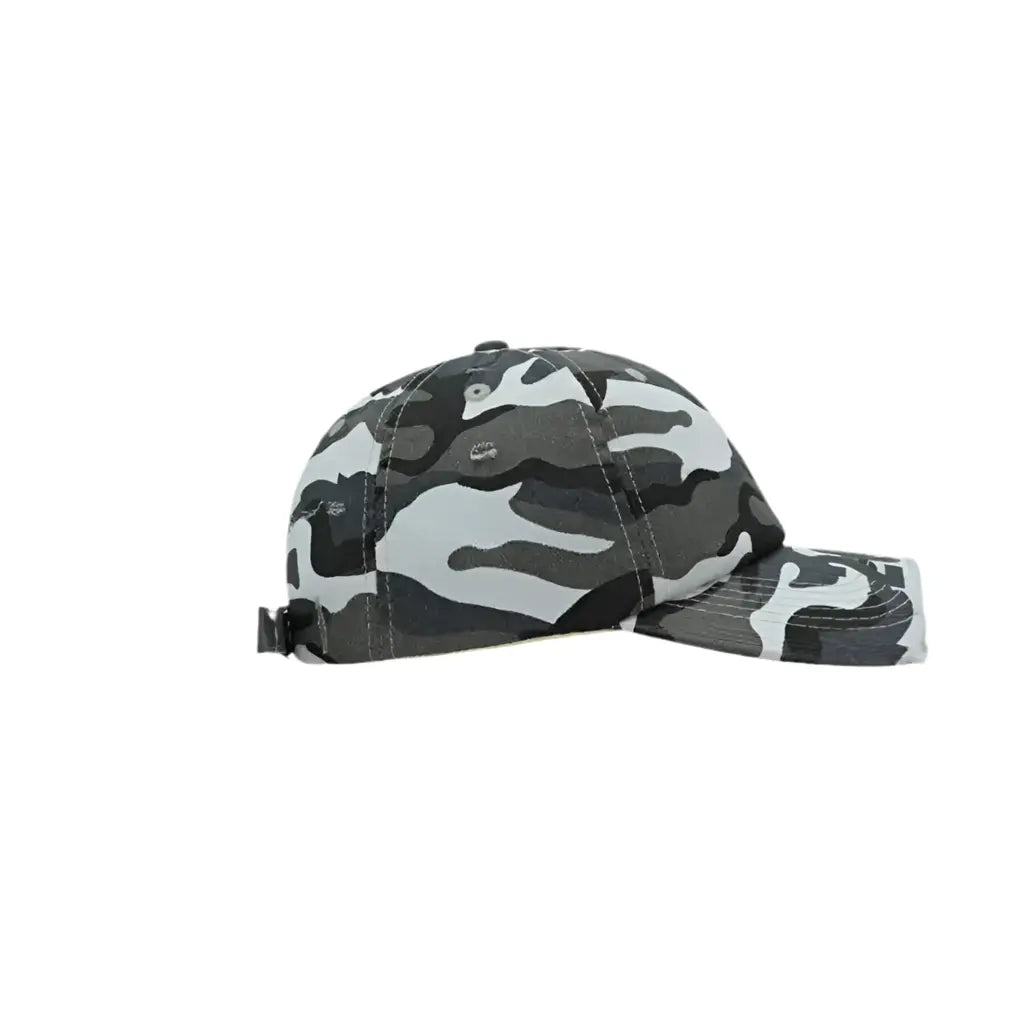 Distressed Half Brim Camouflage Baseball Cap Hominus Denim